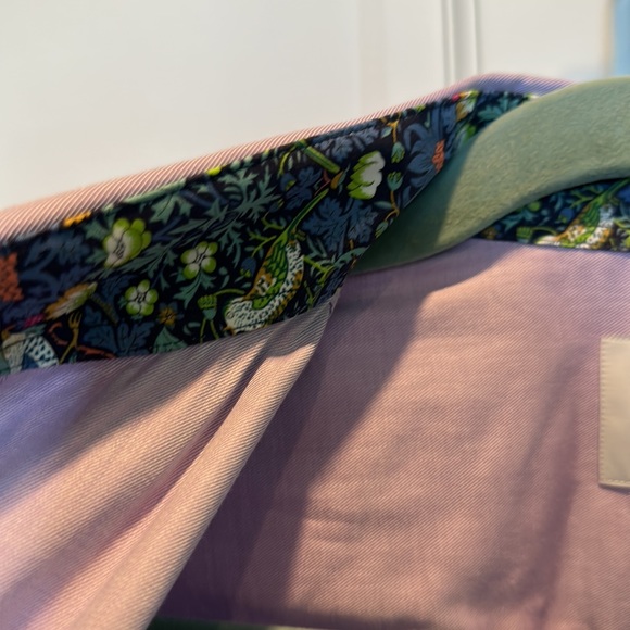 Symth and Gibson Tailored Fit Dress Shirt 15/38 Liberty London Fabric Contrast - Picture 3 of 5